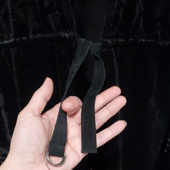 Killstar Mythic Mind Velvet Fringe Kimono In Black Festival Ready Unicorns Sz XL - Picture 7 of 15